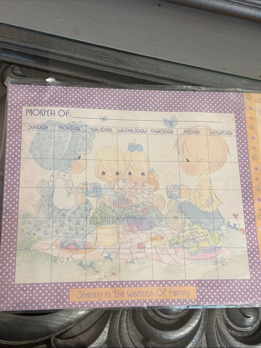 Precious Moments Perpetual Calendar Magnet Fridge Stationery